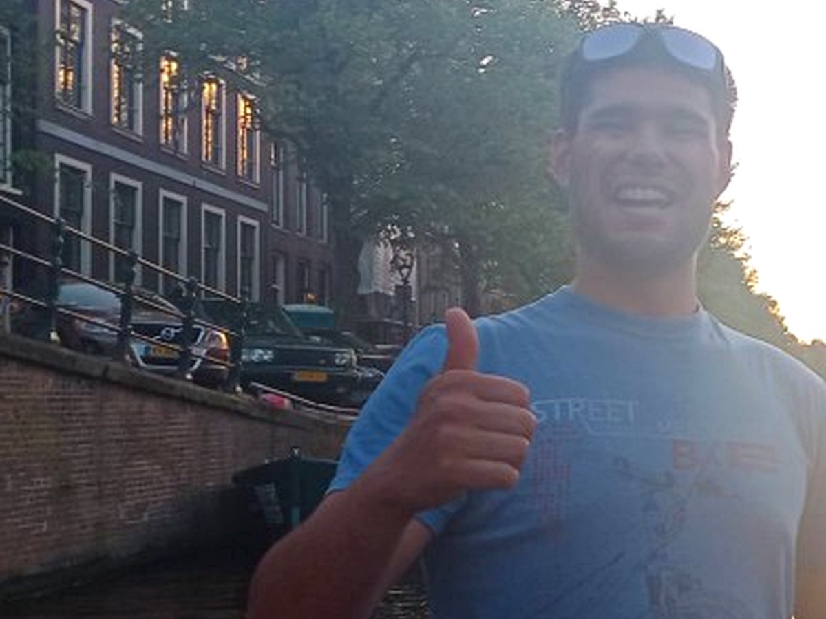 Captain João on a canal cruise